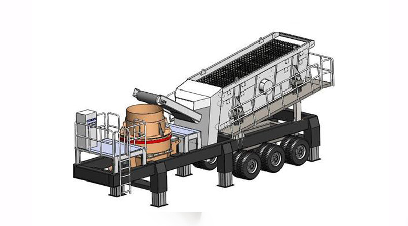 tire type mobile crusher