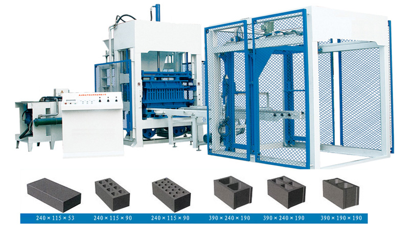 concrete block brick machine